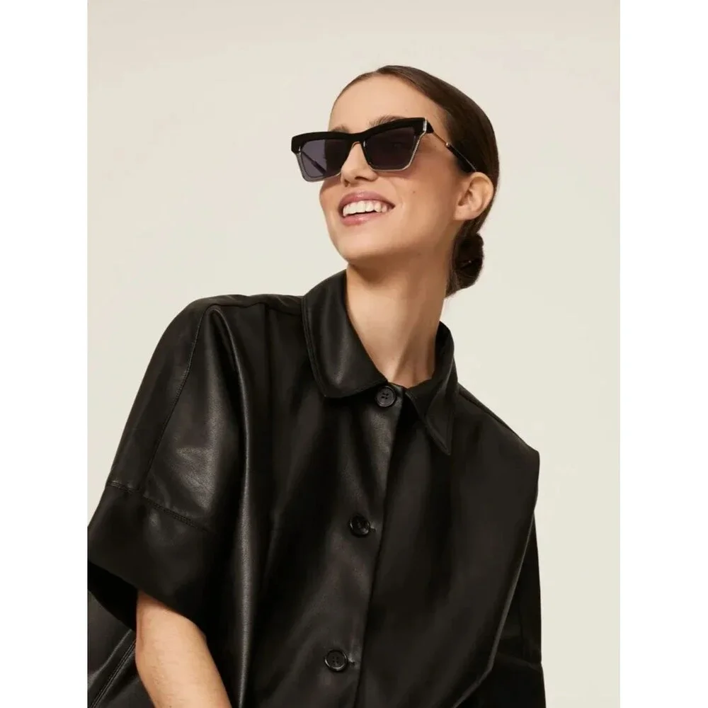 Karen Walker Dark Matter Black Sunglasses
